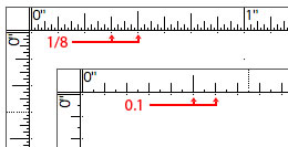 New ruler layout