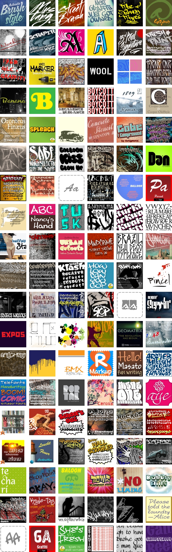 Graffiti Fonts: Our Most Popular Fonts