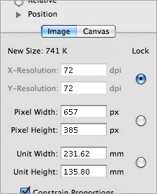 Improved Resize palette